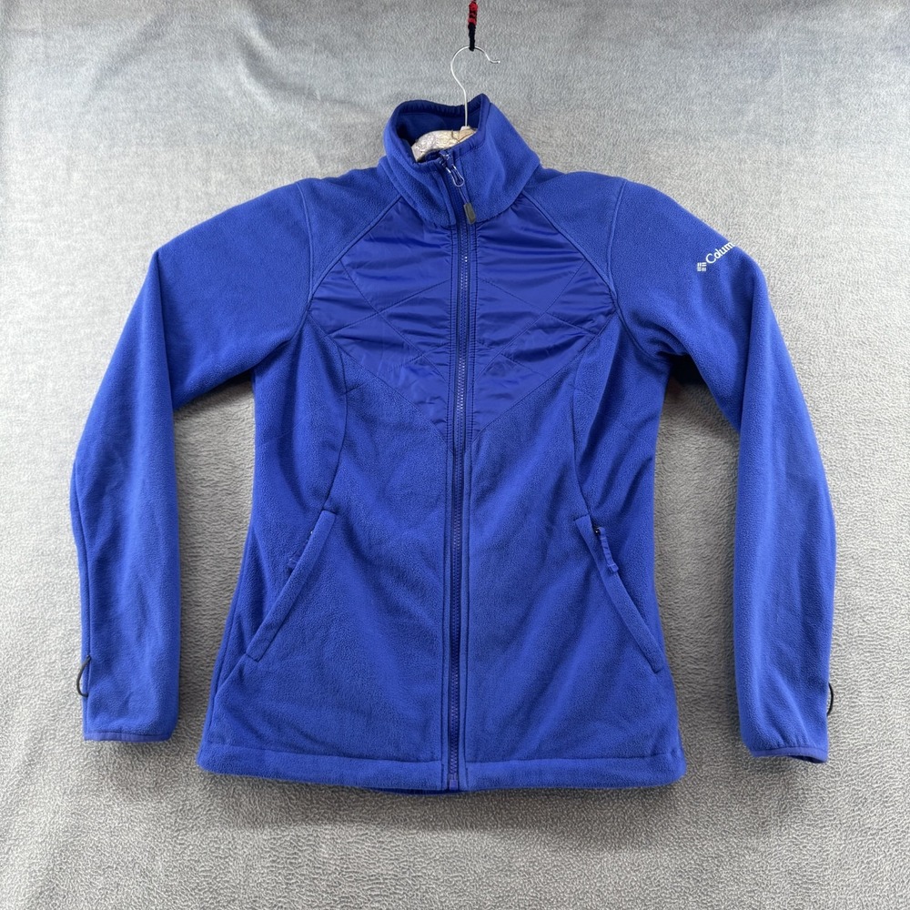 Columbia Interchange Fleece Jacket Womens Size Small Blue Full Zip